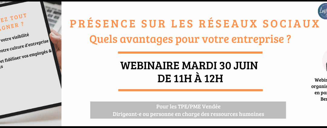 Webinaire MDEDE – Présence sur les réseaux sociaux